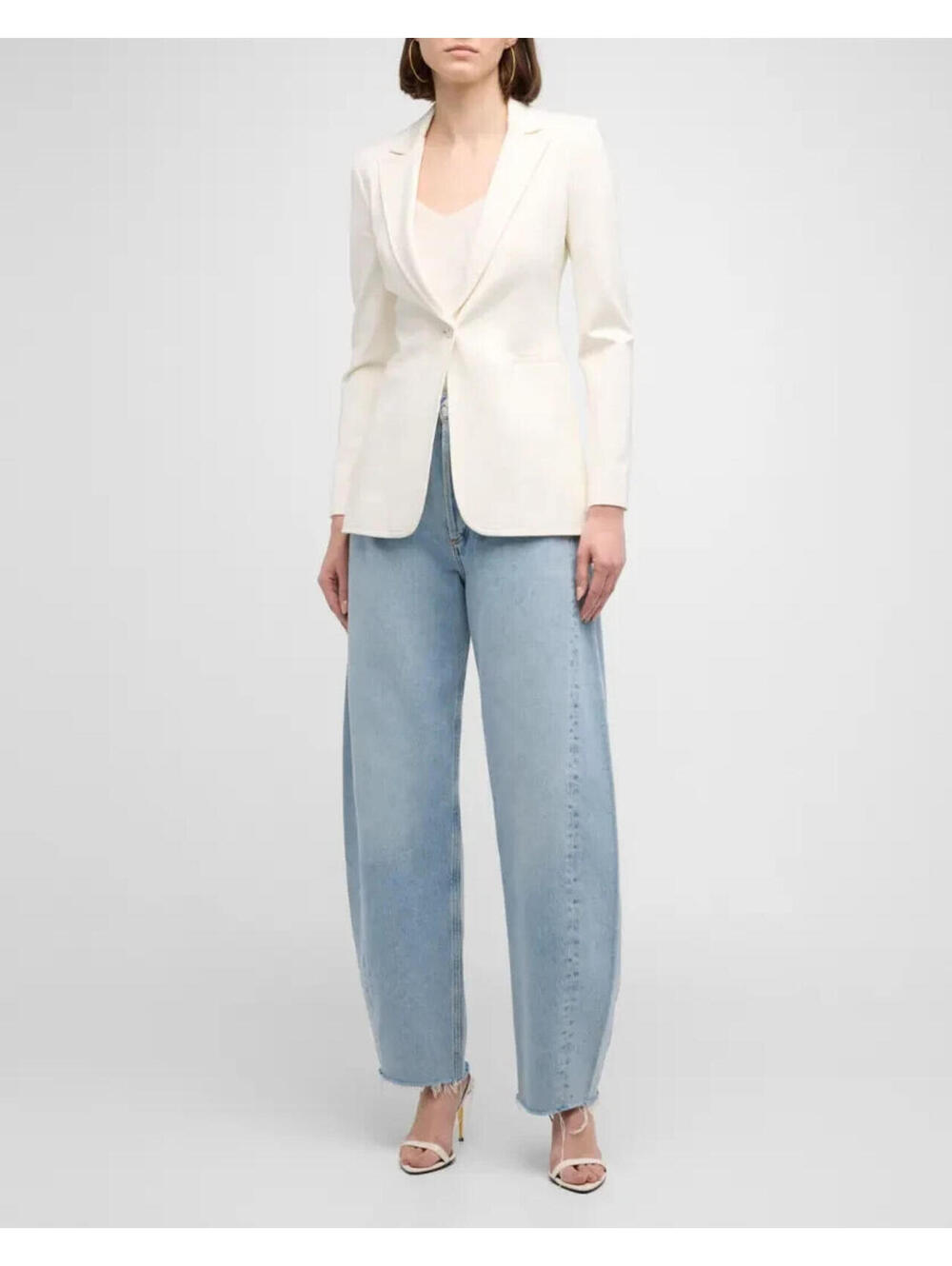 NEW, Alice + Olivia Fitted Blazer in Off White Sz 14 #SJ2245 - Picture 12 of 13